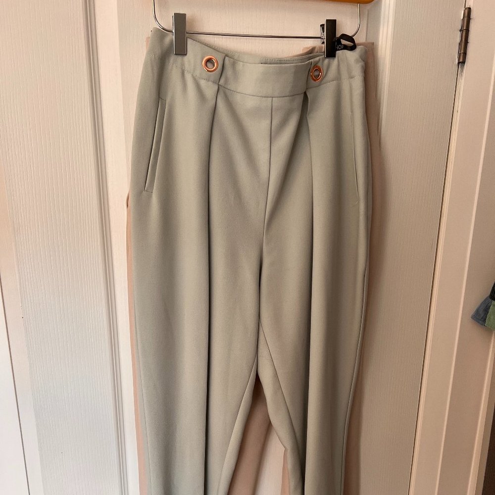 Mint Green Top Shop Dress Pants